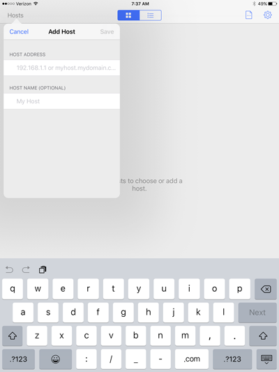 FileMaker Go Host Address