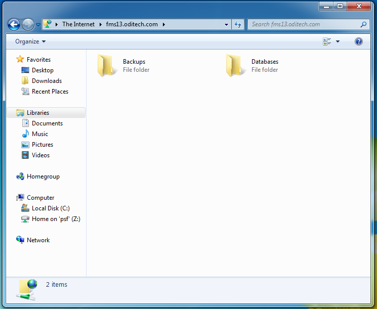 Windows files folder
